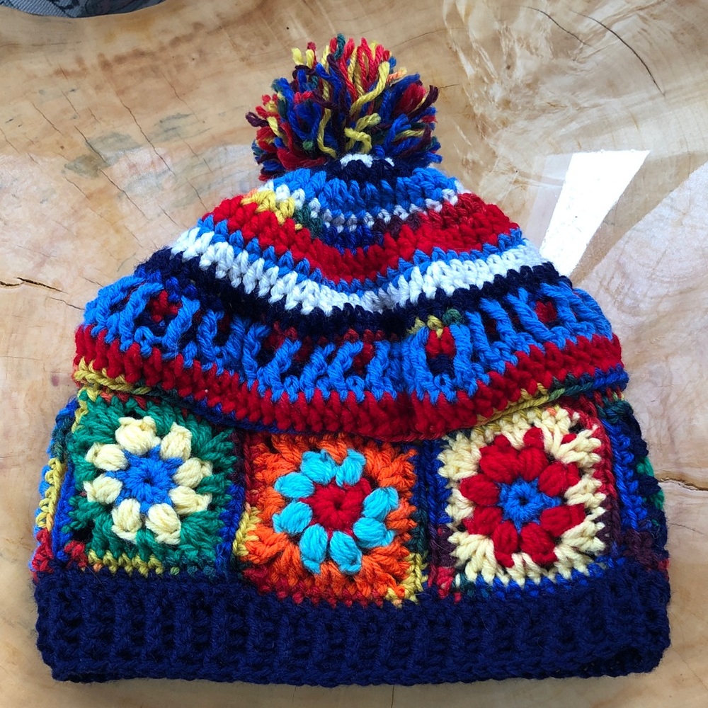 Boho crochet hat
